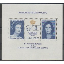 Monaco - Blocs et feuillets - 1989 - No BF48 - Royauté - Principauté