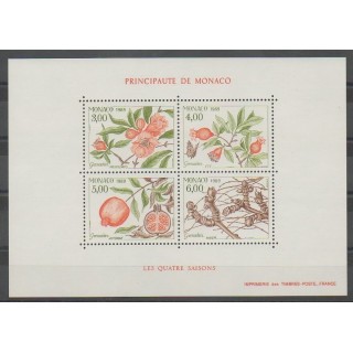 Timbres - Monaco - Blocs et feuillets - 1989 - No BF44 - Fruits