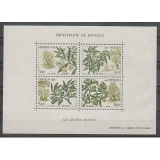 Timbres - Monaco - Blocs et feuillets - 1988 - No BF43 - Arbres - Fruits