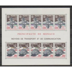 Monaco - Blocs et feuillets - 1988 - No BF41 - Télécommunications - Service postal - Europa