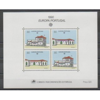 Stamps - Portugal - 1990 - Nb BF72 - Postal Service - Europa
