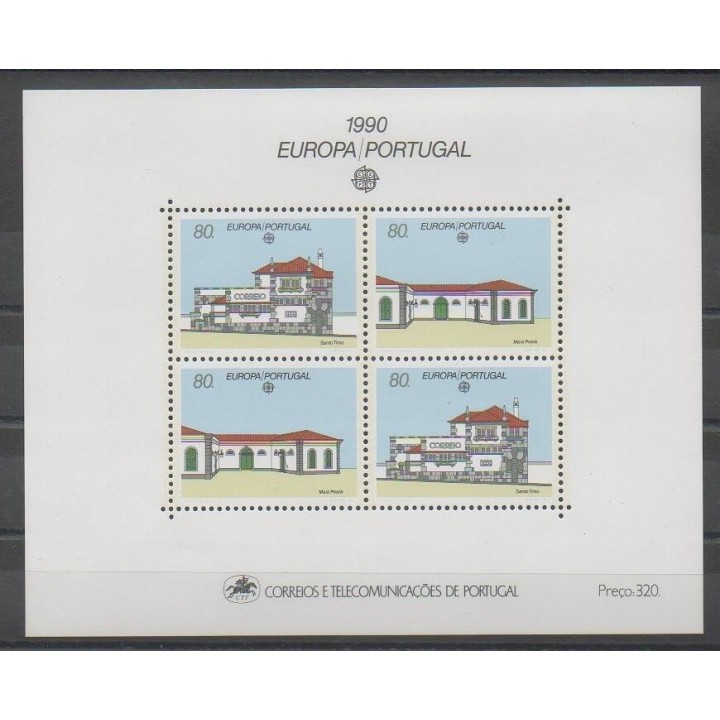 Timbres - Portugal - 1990 - No BF72 - Service postal - Europa