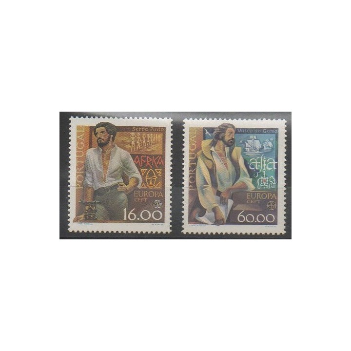 Stamps - Portugal - 1980 - Nb 1466/1467 - Boats - Europa