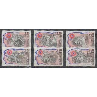 Timbres - France - Poste - 1989 - No 2564/2569 - Révolution Française
