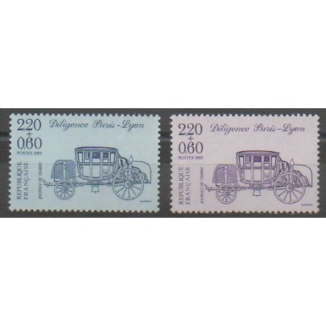 France - Poste - 1989 - No 2577/2578 - Transports