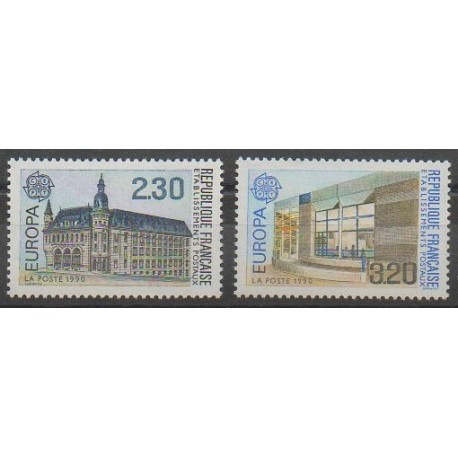 France - Poste - 1990 - No 2642/2643 - Service postal - Europa