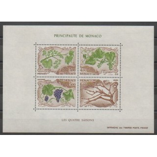 Timbres - Monaco - Blocs et feuillets - 1987 - No BF38 - Flore - Fruits