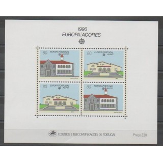 Stamps - Portugal (Azores) - 1990 - Nb BF11 - Postal Service - Europa