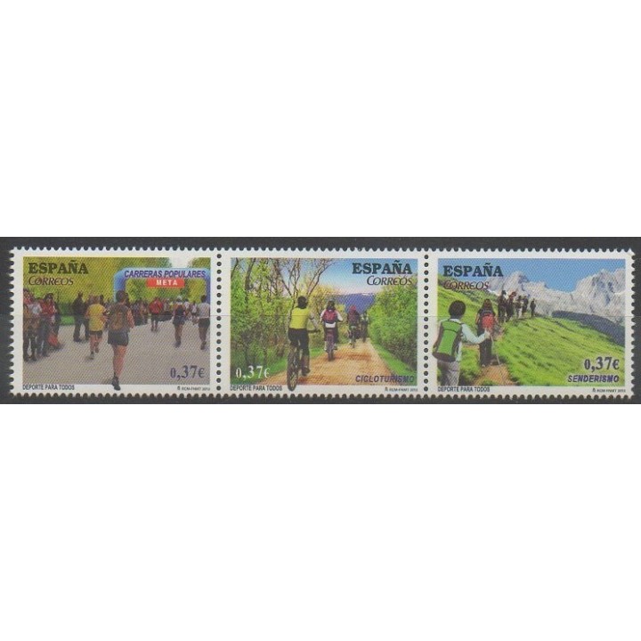 Timbres - Espagne - 2013 - No 4536/4538 - Sports divers
