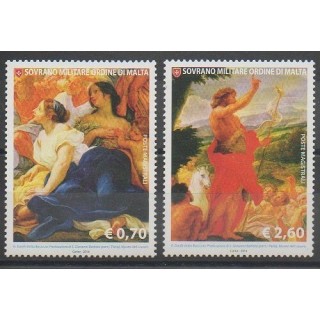 Timbres - Ordre de Malte - 2014 - No 1214/1215 - Peinture