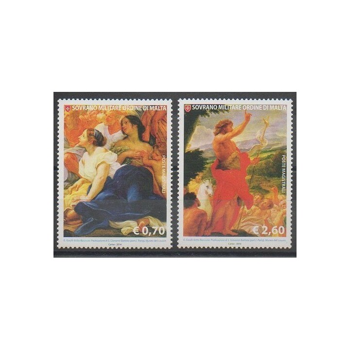 Stamps - Order of Malta - 2014 - Nb 1214/1215 - Paintings
