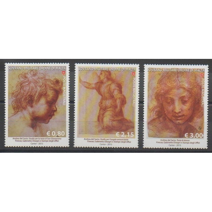 Stamps - Order of Malta - 2015 - Nb 1248/1250 - Paintings
