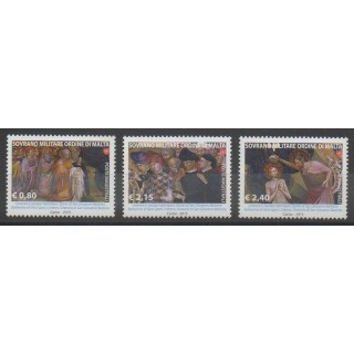 Stamps - Order of Malta - 2015 - Nb 1265/1267 - Paintings