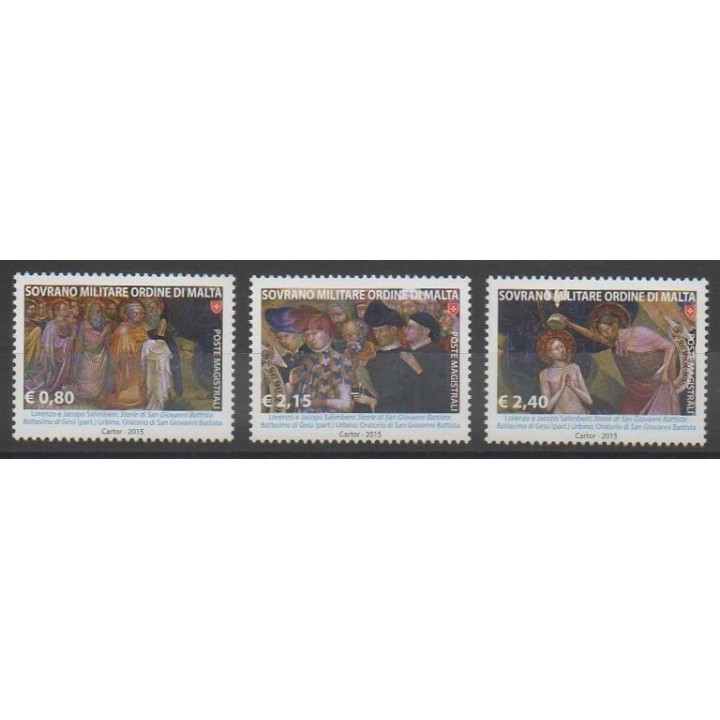 Stamps - Order of Malta - 2015 - Nb 1265/1267 - Paintings