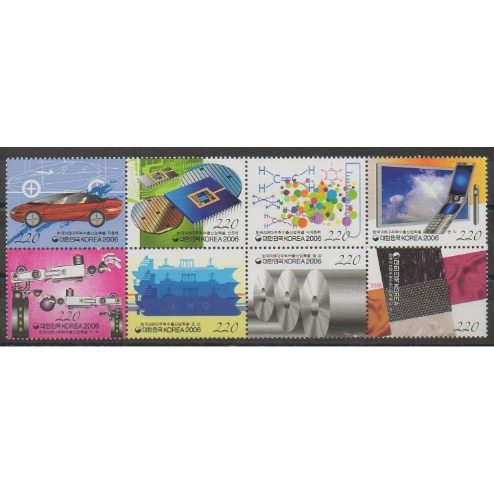Timbres - Corée du Sud - 2006 - No 2302/2309 - Sciences et Techniques