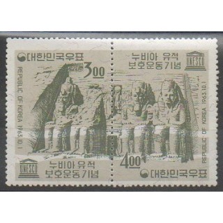 Timbres - Corée du Sud - 1963 - No 313/314 - Monuments