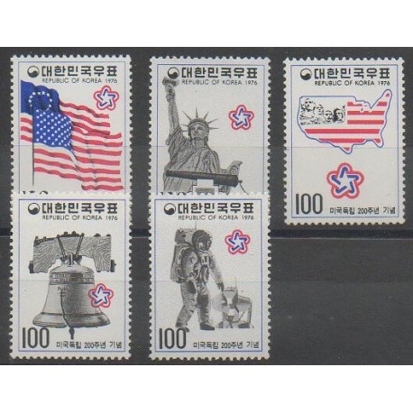 Corée du Sud - 1976 - No 906/910 - Histoire