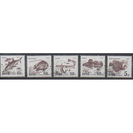 CdN - 1995 - No 2598/2602 - Animaux marins - Oblitéré