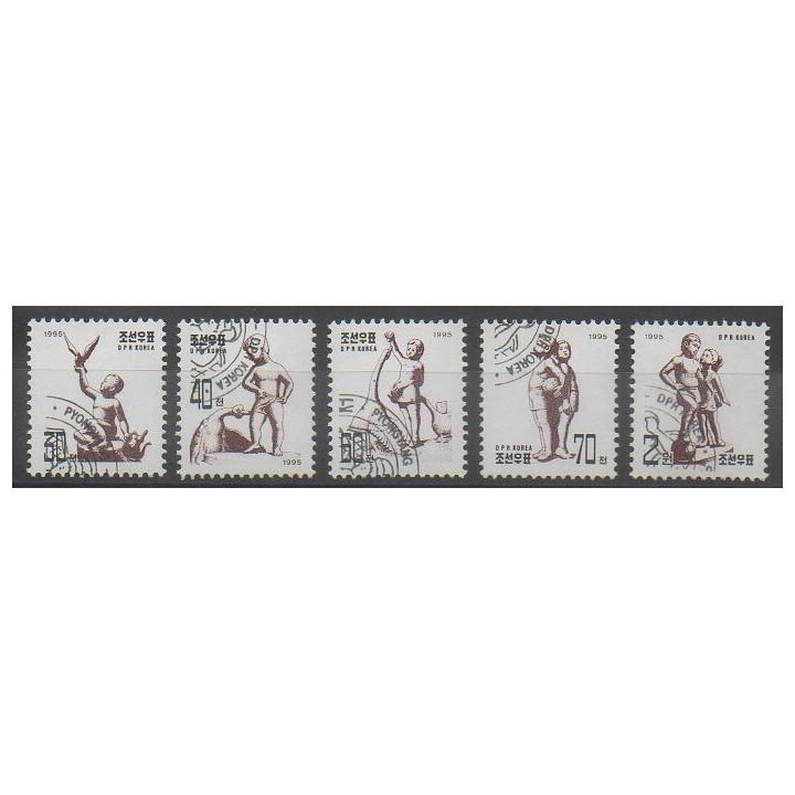 Timbres - Corée du Nord - 1995 - No 2613/2617 - Oblitéré