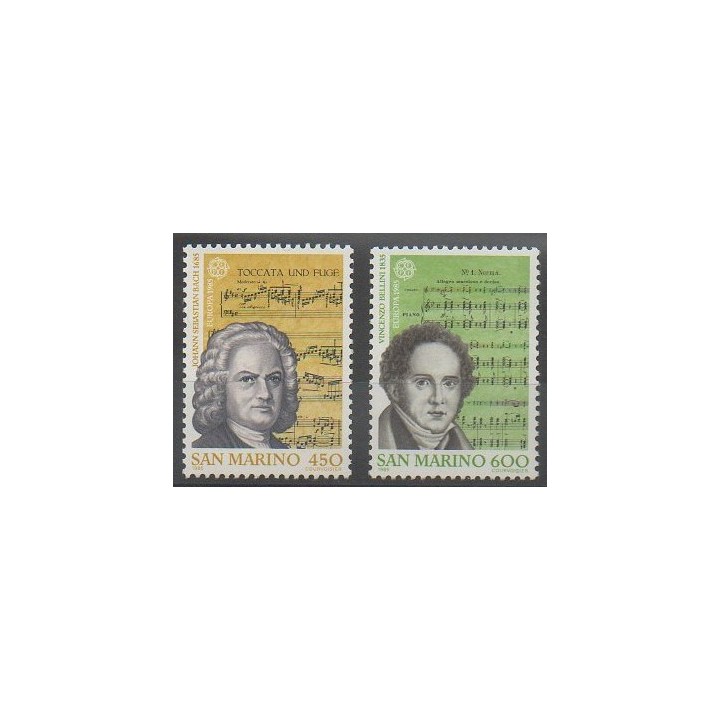 Stamps - San Marino - 1985 - Nb 1107/1108 - Music - Europa