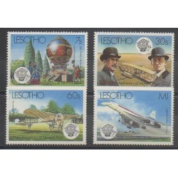 Lesotho - 1983 - No 545/548 - Aviation