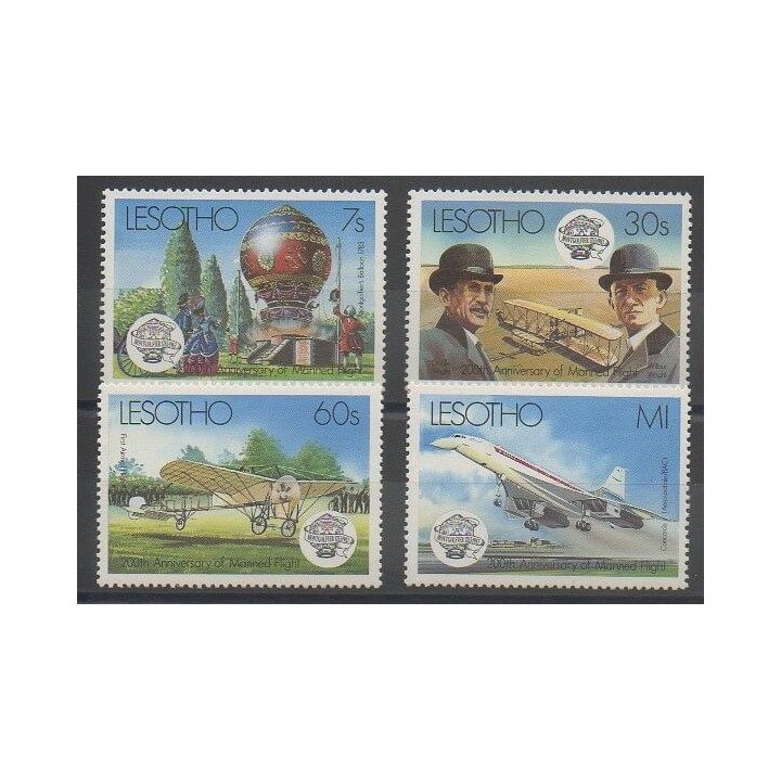 Stamps - Lesotho - 1983 - Nb 545/548 - Planes