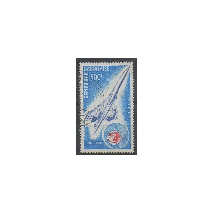 Timbres - Gabon - 1975 - No PA172 - Aviation - Oblitéré