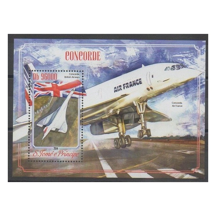 Timbres - Saint-Thomas et Prince - 2014 - No BF786 - Aviation
