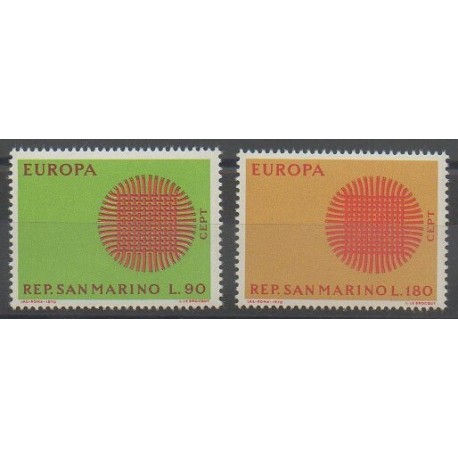 San Marino - 1970 - Nb 762/763 - Europa