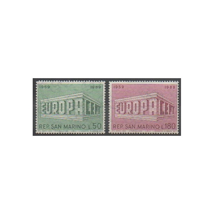 Timbres - Saint-Marin - 1969 - No 732/733 - Europa