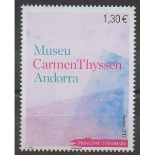 Stamps - French Andorra - 2017 - Nb 794 - Paintings