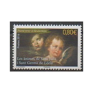 Stamps - French Andorra - 2016 - Nb 792 - Paintings