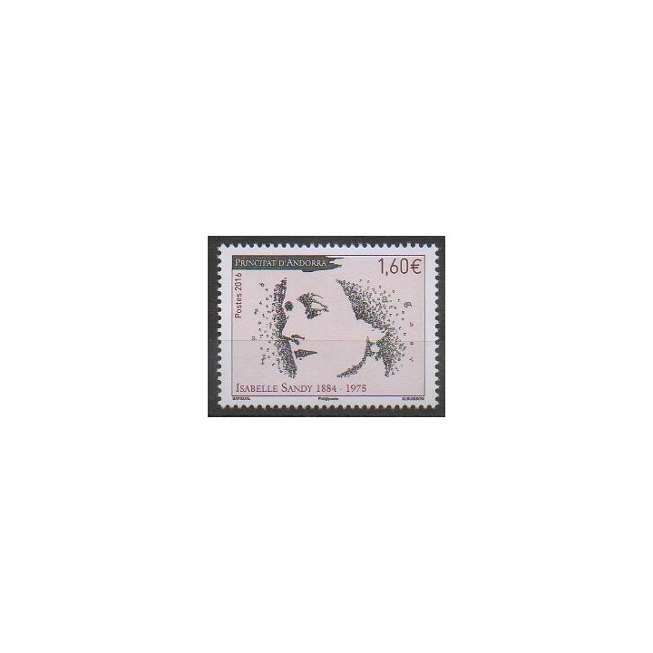 Timbres - Andorre - 2016 - No 789 - Célébrités