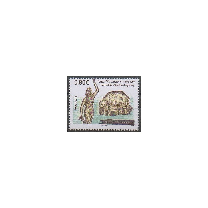 Stamps - French Andorra - 2016 - Nb 784 - Art