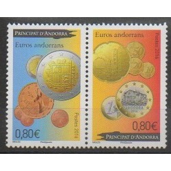 Andorre - 2016 - No 777/778 - Monnaies, billets ou médailles