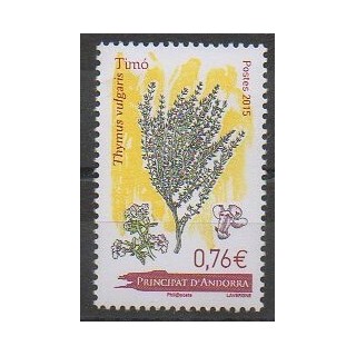 Timbres - Andorre - 2015 - No 773 - Flore