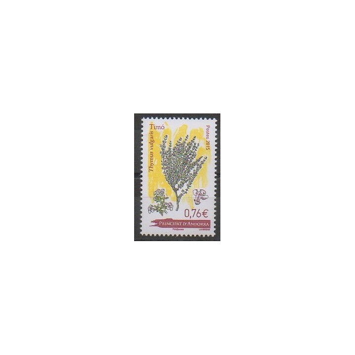 Timbres - Andorre - 2015 - No 773 - Flore