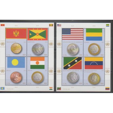 United Nations (UN - New York) - 2013 - Nb 1351/1358 - Coins, Banknotes Or Medals - Flags