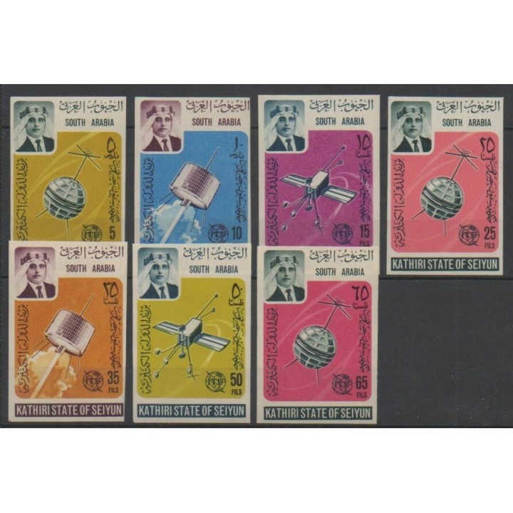Stamps - Yemen - 1966 - Nb 84/90ND - Telecommunications