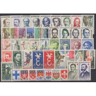 Timbres  - France - Année complète - 1958 - No 1142/1188