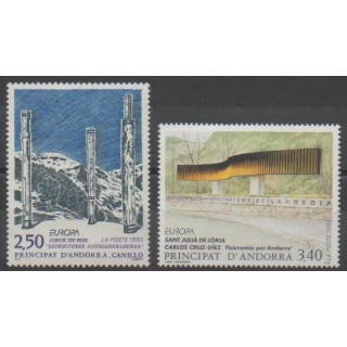 Stamps - French Andorra - 1993 - Nb 430/431 - Art - Europa