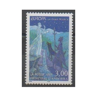 Timbres - Andorre - 1997 - No 487 - Littérature - Europa