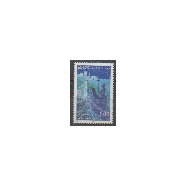 Stamps - French Andorra - 1997 - Nb 487 - Literature - Europa