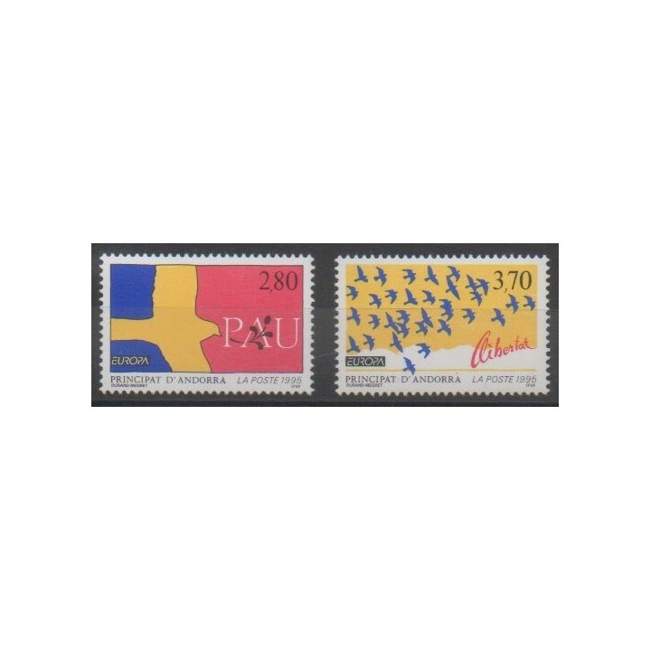 Stamps - French Andorra - 1995 - Nb 457/458 - Europa
