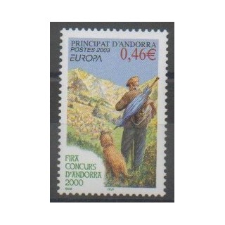 Stamps - French Andorra - 2003 - Nb 580 - Europa