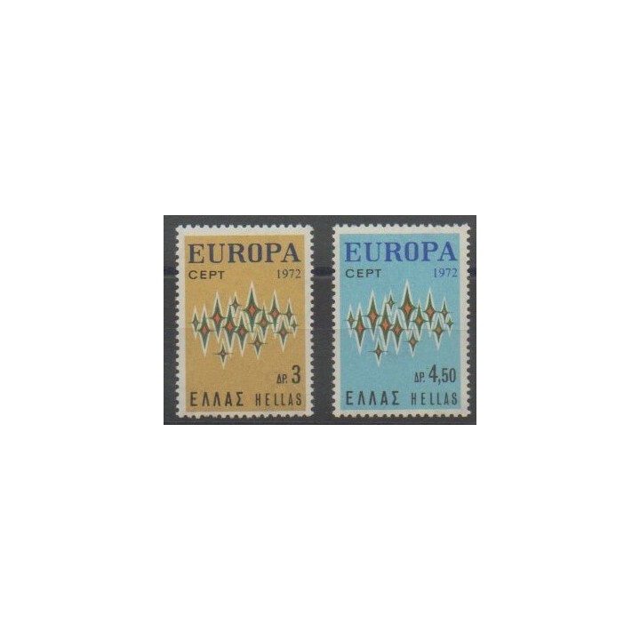 Timbres - Grèce - 1972 - No 1084/1085 - Europa