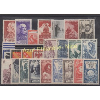 Timbres  - France - Année complète - 1946 - No 748/771