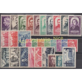 Timbres  - France - Année complète - 1948 - No 793/822