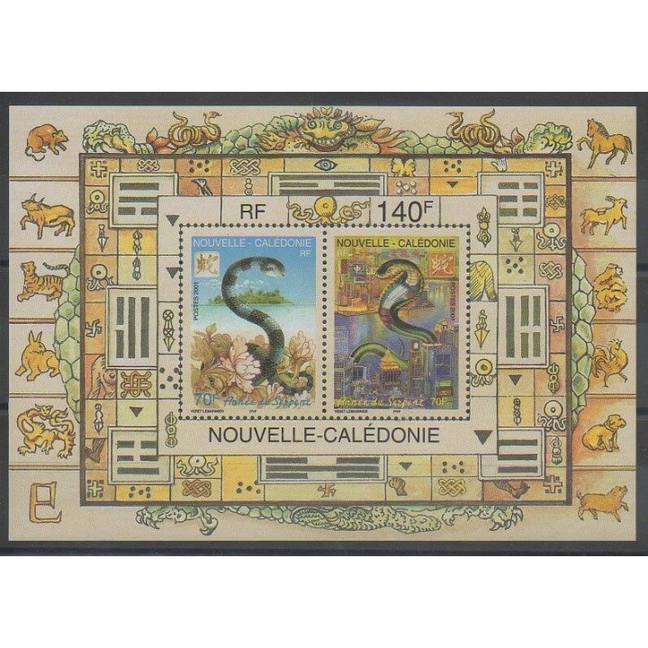 Stamps - New Caledonia - 2001 - Nb BF25 - Horoscope