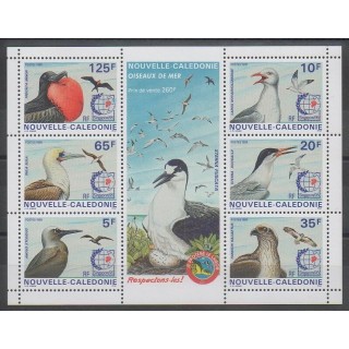 Timbres - Nouvelle-Calédonie - 1995 - No 693/698 - Oiseaux